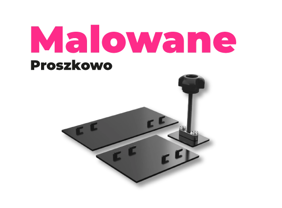 konstrukcja stoiska malowana proszkowo
