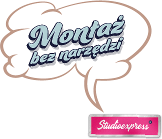 montaż beznarzędziowy kasetonu