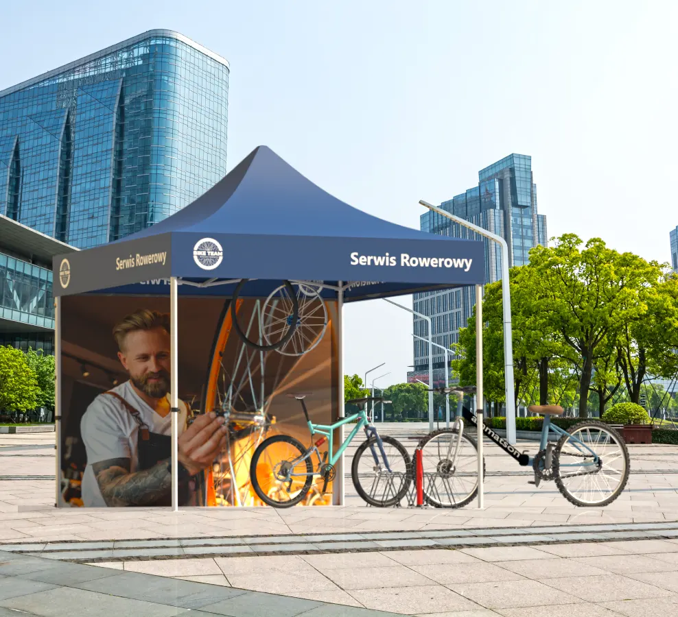 Namiot Reklamowy Serwis Rowerowy 3x3m