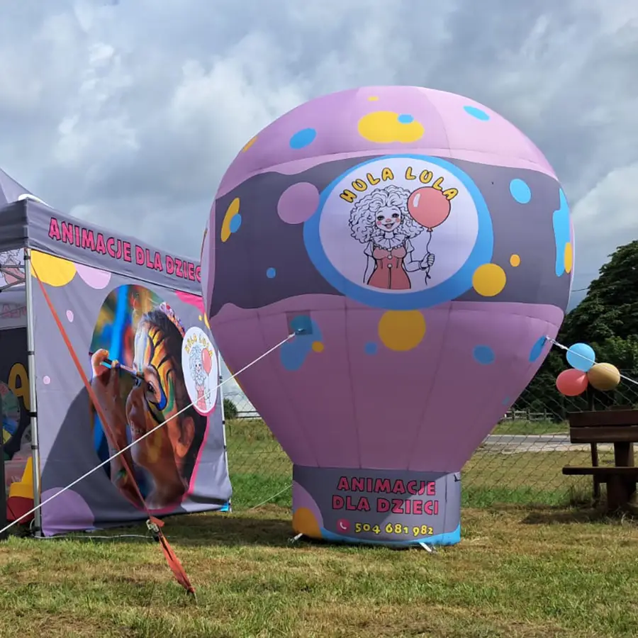 Balon reklamowy na wentylator