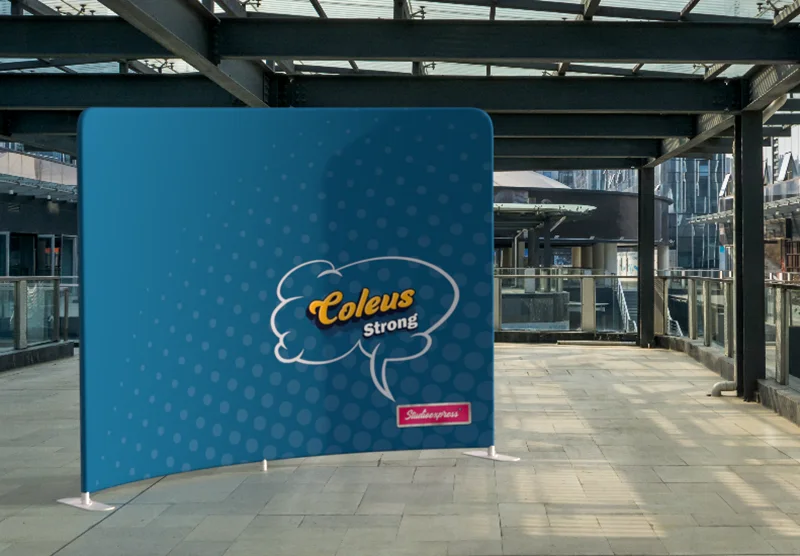 ścianka reklamowa coleus strong stabilna