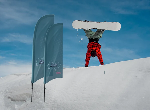 flaga Zefir na stoku snowboard