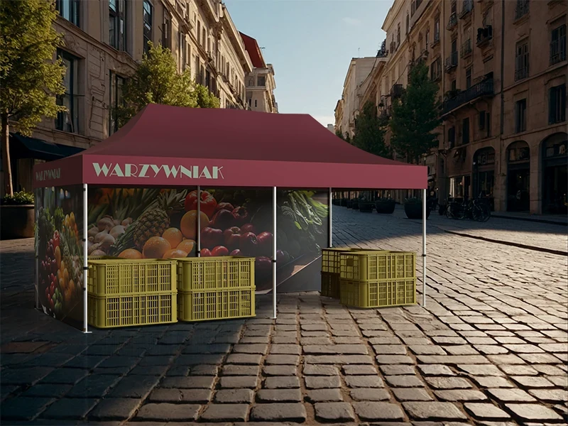 namiot reklamowy warzywniak full color