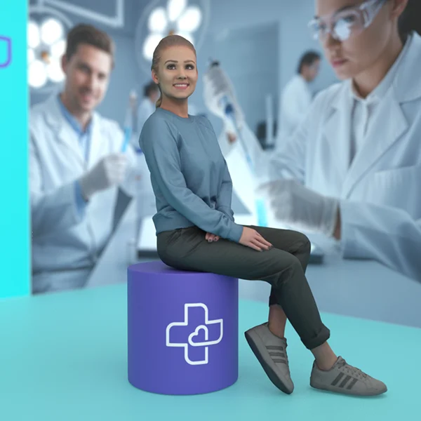 pufa reklamowa z nadrukiem logo