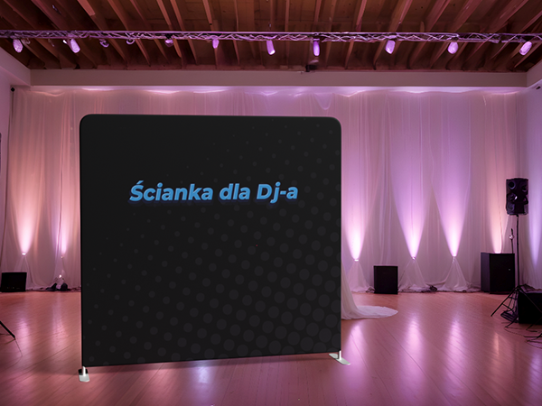 Ścianka reklamowa Edelweiss na event 