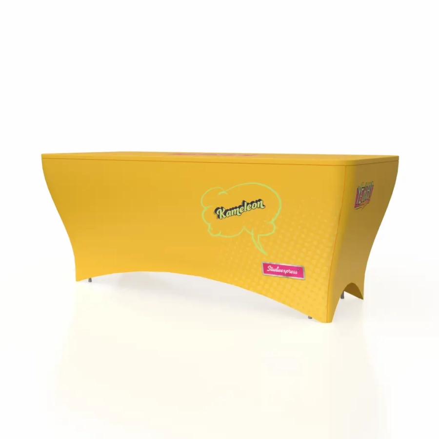 Stół eventowy Kameleon 180x75 z Obrusem drukowanym 100%