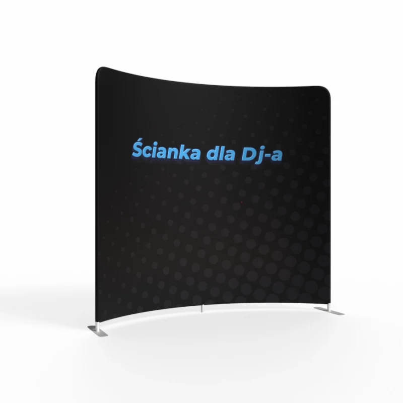 ścianka reklamowa łukowa dla Dj-a 240x230 cm.webp