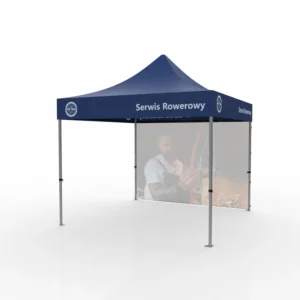 namiot reklamowy sewrwis rowerowy z nadrukiem logo 2.webp