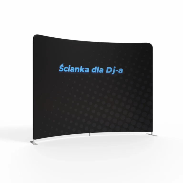 ścianka reklamowa łukowa dla Dj-a 300x230 cm.webp