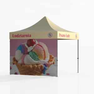 namiot dla lodziarni 3x3m z jedną ścianą.webp