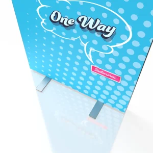 obracane nóżki kaseton reklamowy One way.webp