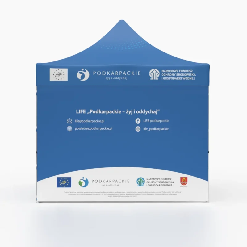namiot promocyjny z herbem .webp