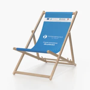 Leżak reklamowy z nadrukiem herbu gminy.webp