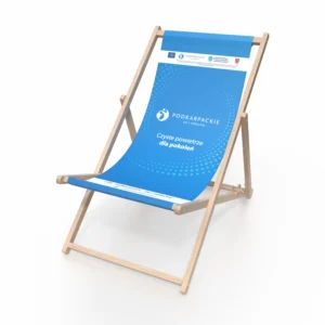 Leżak reklamowy z nadrukiem herbu gminy.webp