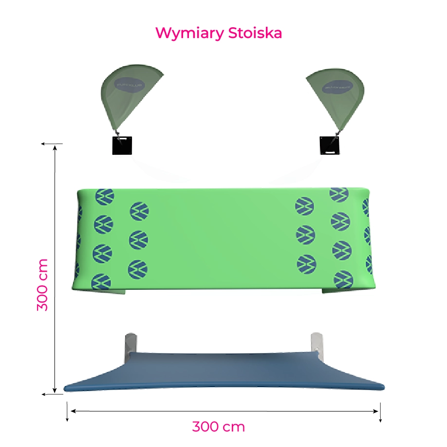 wymiarowanie stoiska textil express